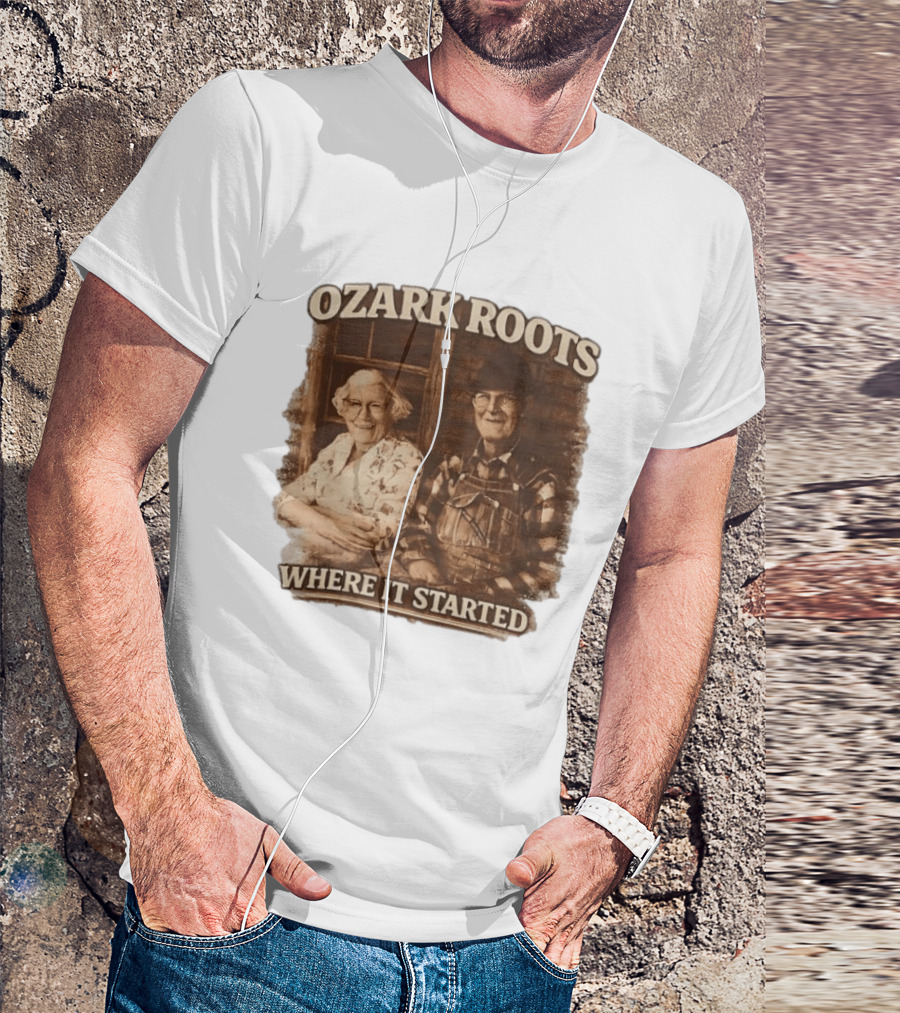 Ozark Roots Where It Started Vintage Farmhouse T-Shirt