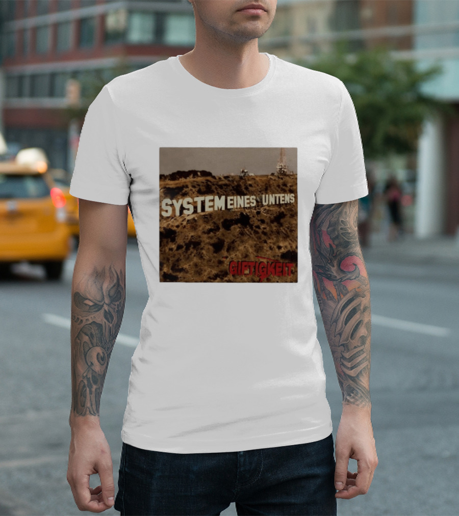 System Eines Untens Gifttigkeit Album Cover Hollywood Sign Spoof T-Shirt