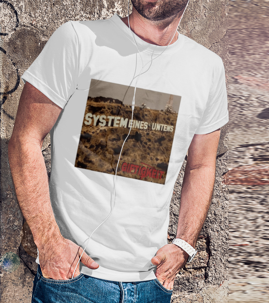 System Eines Untens Gifttigkeit Album Cover Hollywood Sign Spoof T-Shirt