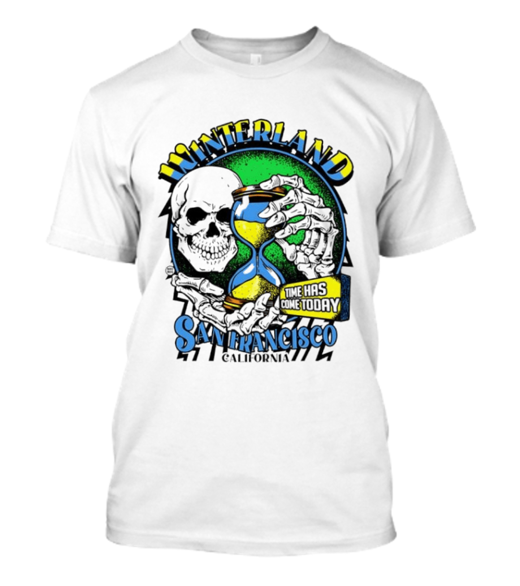 Winterland San Francisco California Skeleton Time Has Come Today T-Shirt