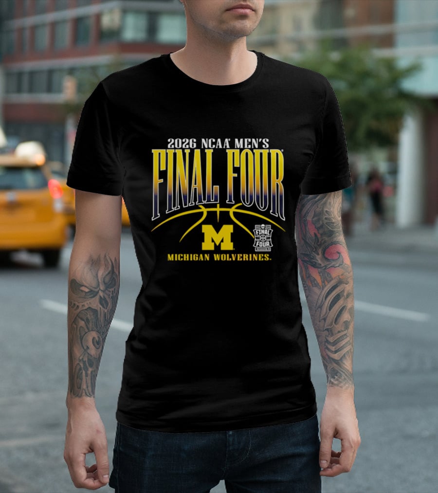 2026 NCAA Men's Final Four Michigan Wolverines Basketball March Madness T-Shirt