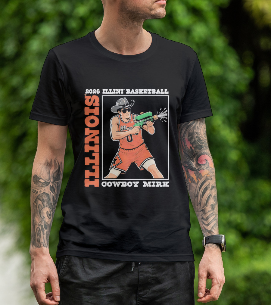 2026 Illinois Basketball Cowboy Mirk T-Shirt