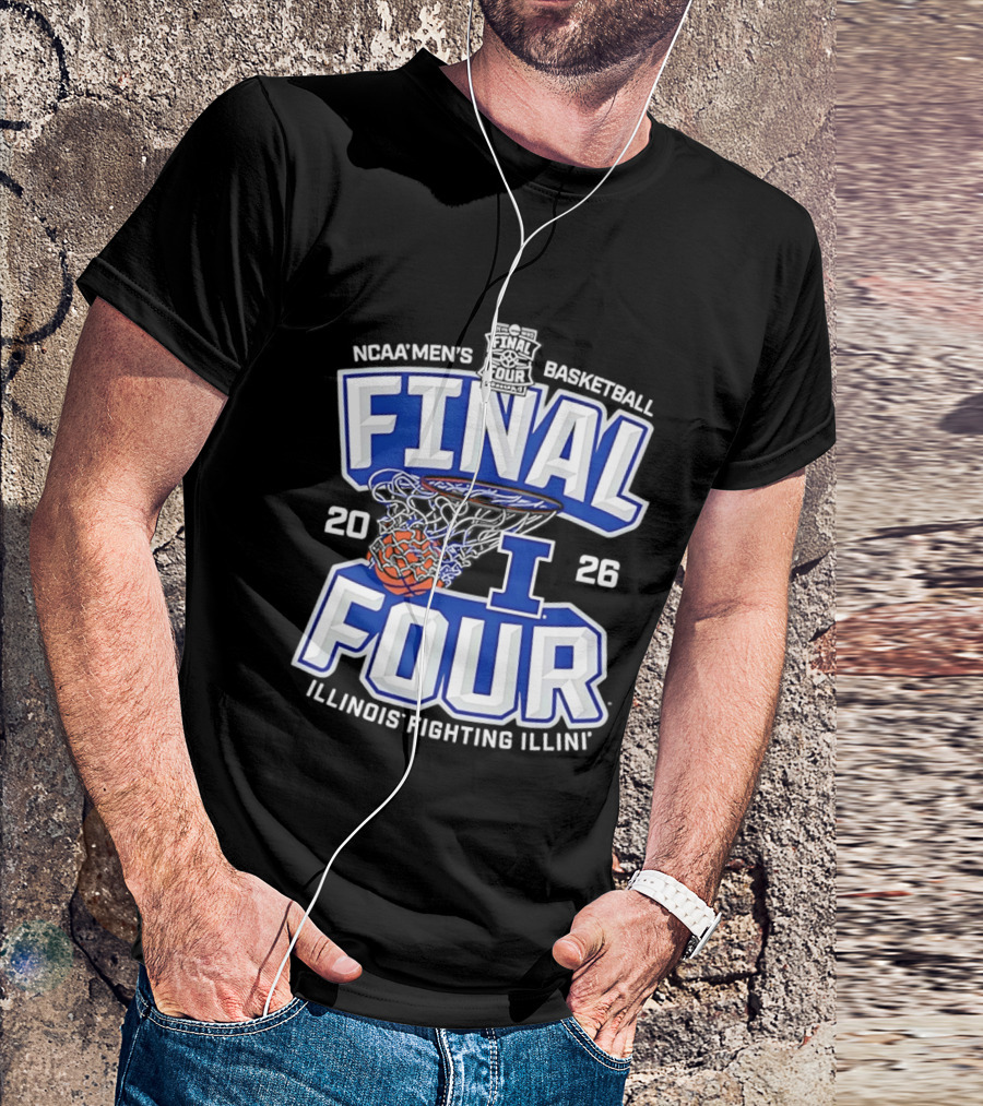 NCAA Men's Basketball Final Four 2026 Illinois Fighting Illini T-Shirt