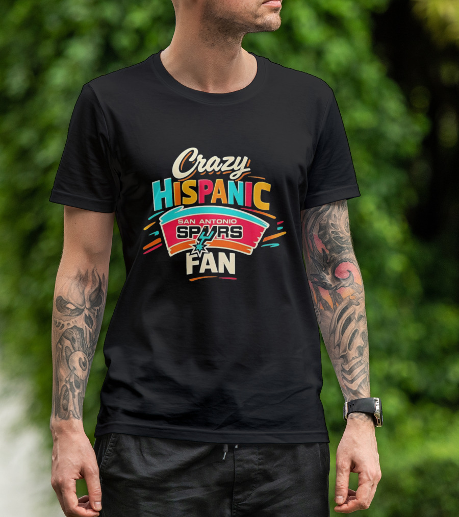 San Antonio Spurs Crazy Hispanic Fan T-Shirt