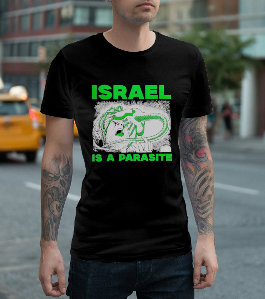 Israel Is A Parasite Facehugger Alien T-Shirt