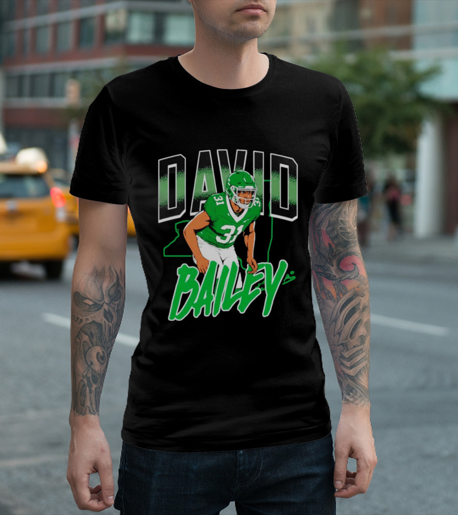 David Bailey New York Jets Football Number 31 Athletics T-Shirt