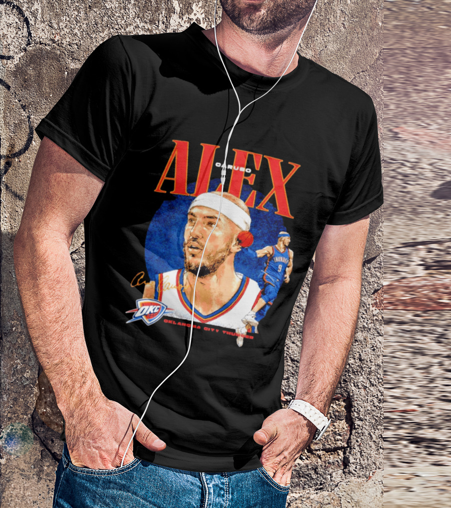 Alex Caruso OKC Thunder Oklahoma City Basketball Player T-Shirt