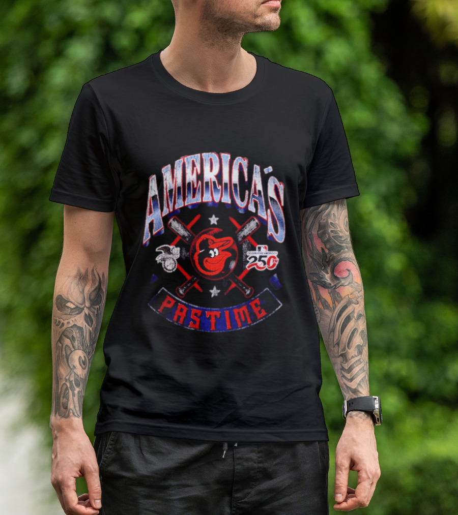 Baltimore Orioles Celebrating America's Pastime 25th Anniversary Americana T-Shirt