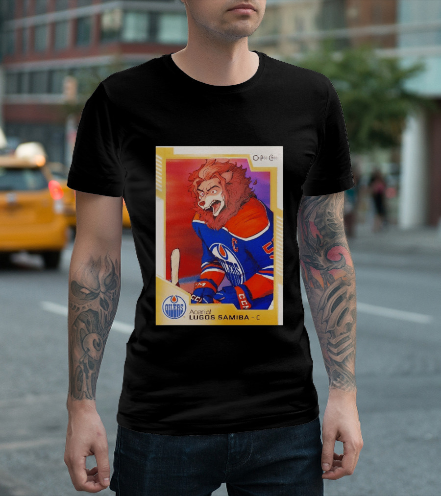 O Pee Chee Aceria Lugos Samiba C Edmonton Oilers T-Shirt
