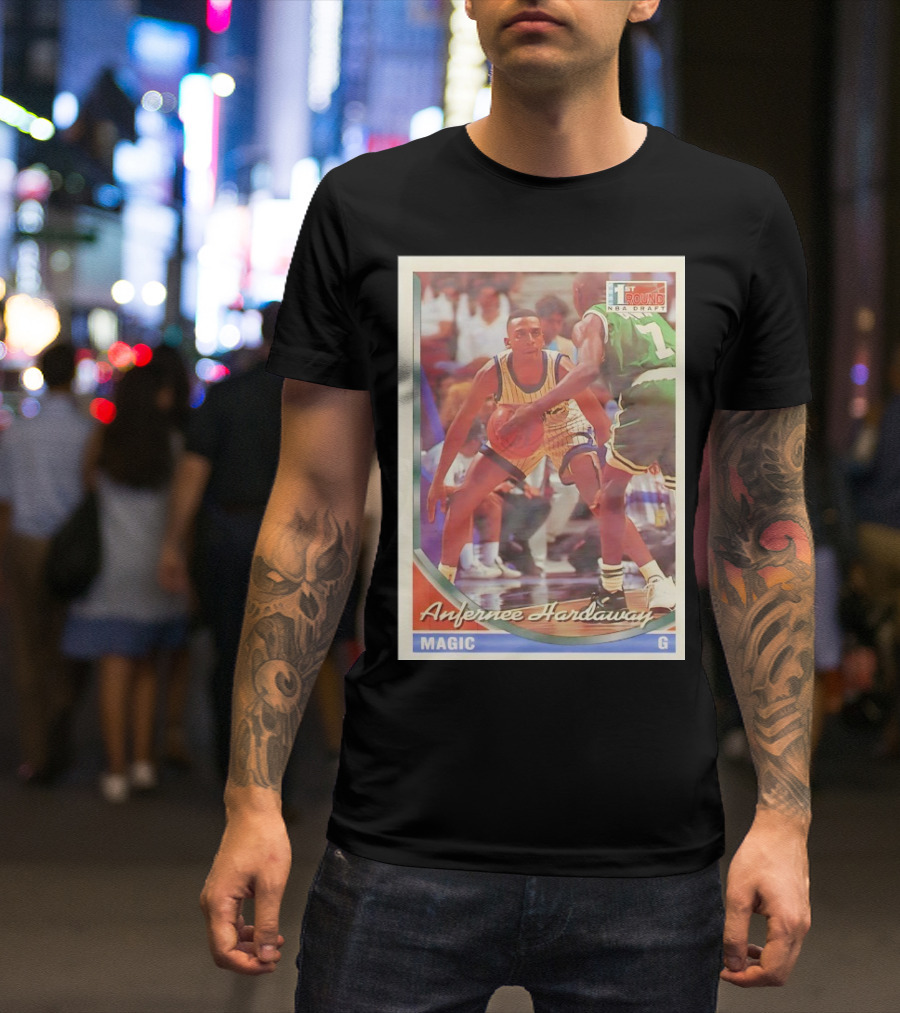 Anfernee Hardaway Magic G First Round NBA Draft 1993 Basketball Card T-Shirt