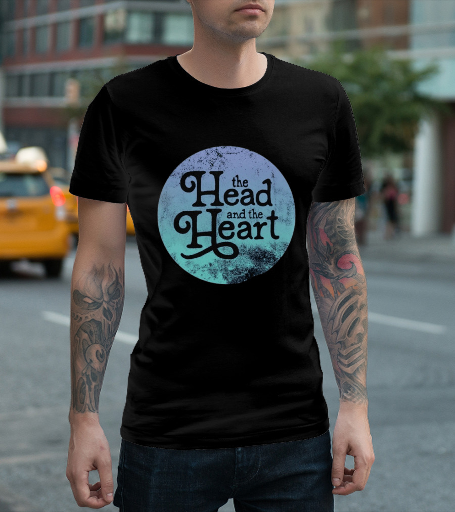 The Head And The Heart Periwinkle Gradient T-Shirt