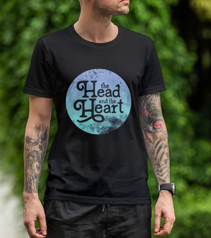 The Head And The Heart Periwinkle Gradient T-Shirt
