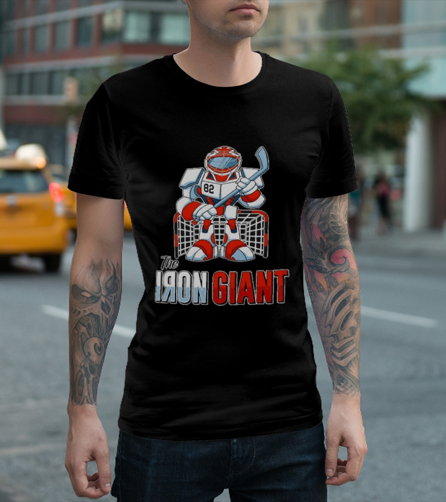 The Iron Giant Hockey Goalie Robot 82 T-Shirt