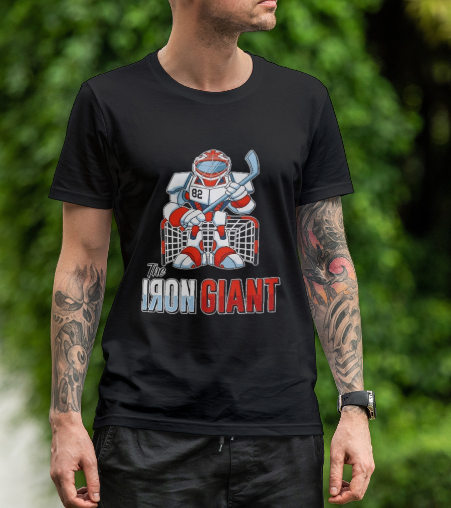 The Iron Giant Hockey Goalie Robot 82 T-Shirt