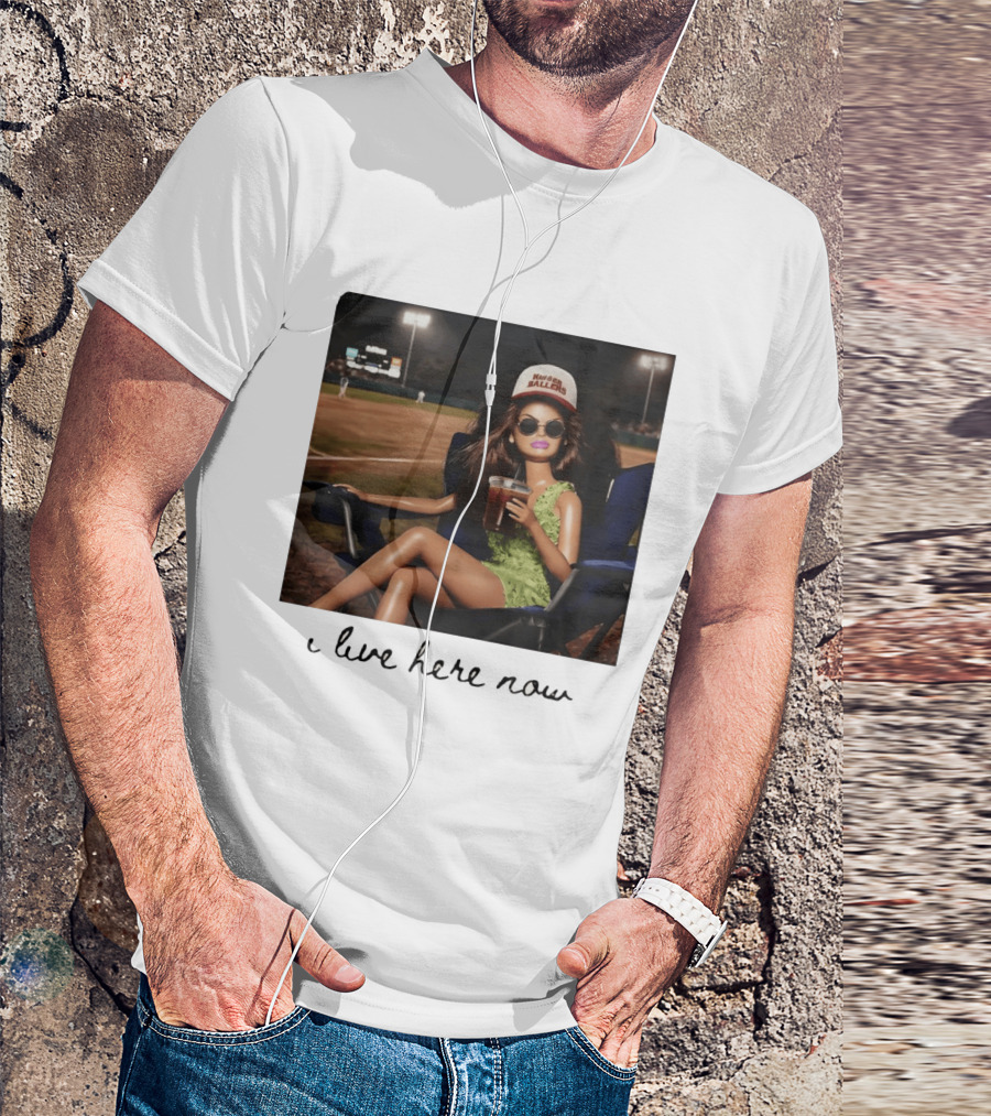 Barbie Doll Baseball Mom Kansas Ballers I Live Here Now T-Shirt