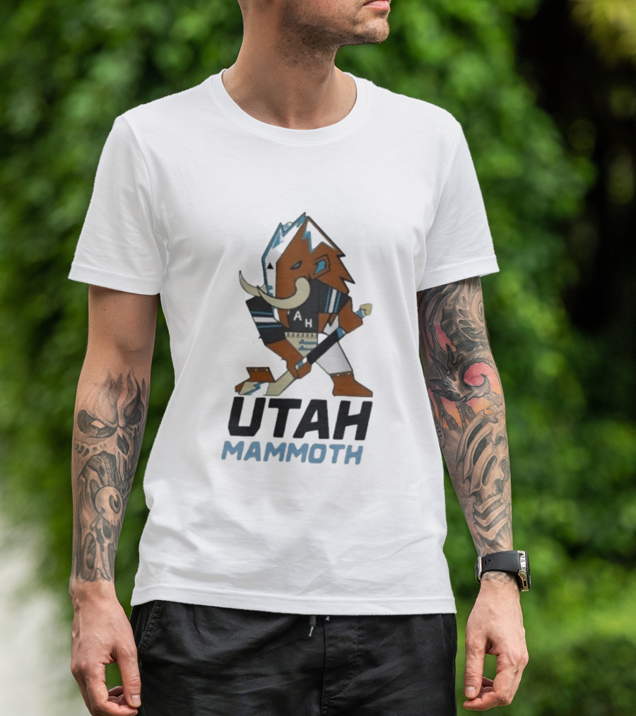 Lawson Crouse With Utah Mammoth Hockey Team T-Shirt