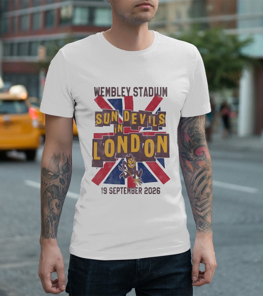 Wembley Stadium Sun Devils In London 19 September 2026 T-Shirt