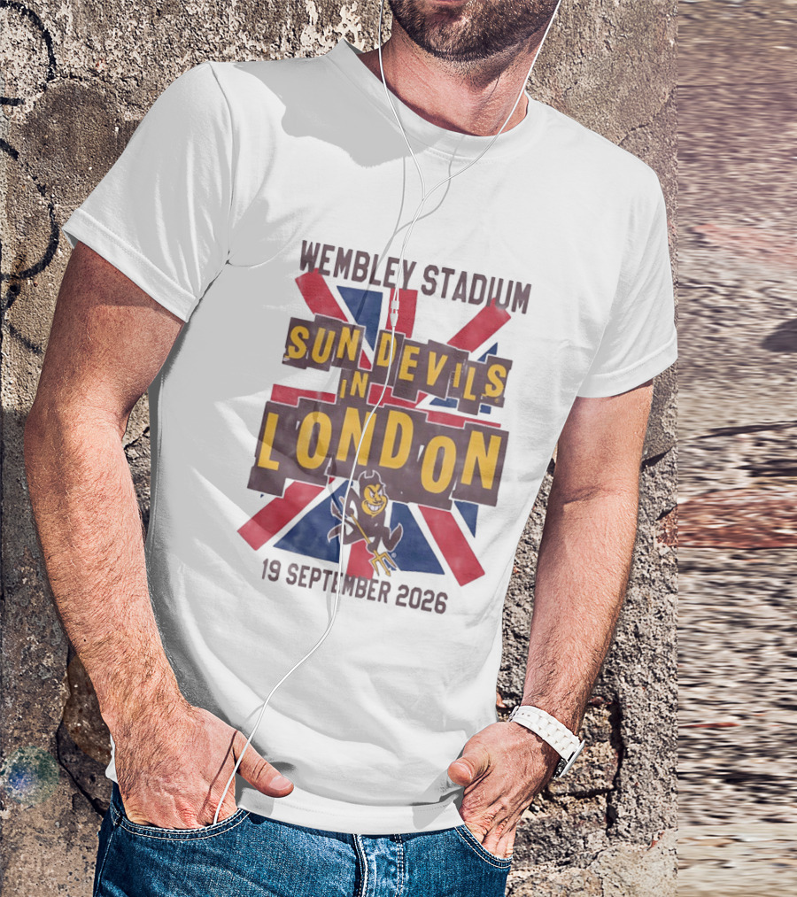 Wembley Stadium Sun Devils In London 19 September 2026 T-Shirt