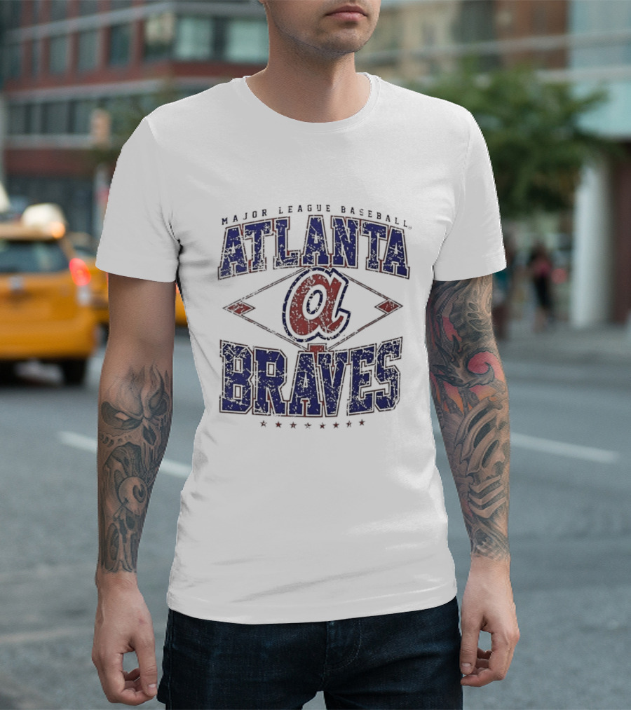 Atlanta Braves Major League Baseball Cooperstown Classic Retro Diamond T-Shirt