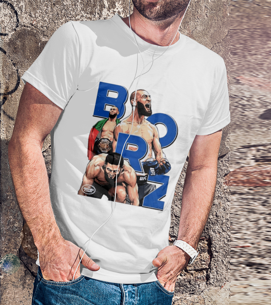 Borz Khamzat Chimaev UFC Fighter Illustrated T-Shirt