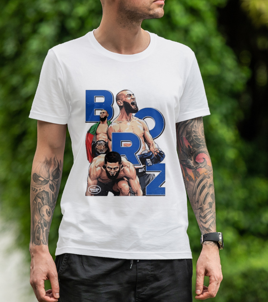 Borz Khamzat Chimaev UFC Fighter Illustrated T-Shirt