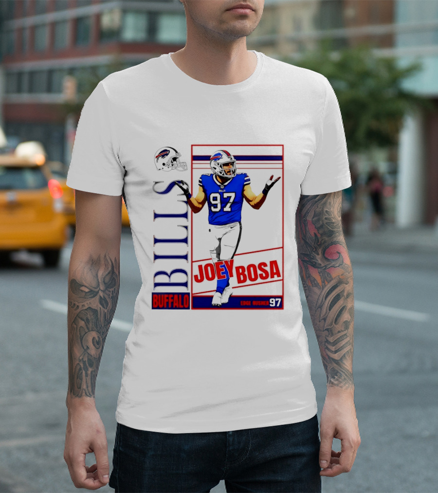 Joey Bosa Buffalo Bills Edge Rusher 97 NFL Football T-Shirt