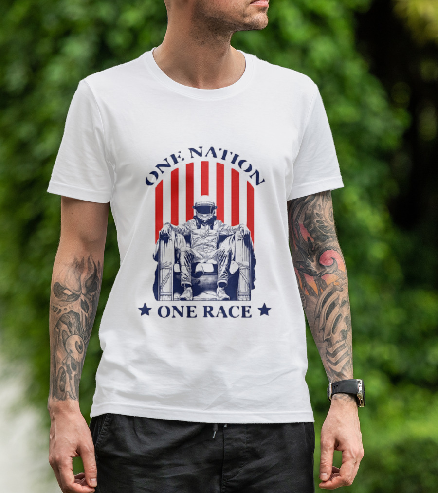 One Nation One Race Freedom 250 Grand Prix Racing Champion T-Shirt