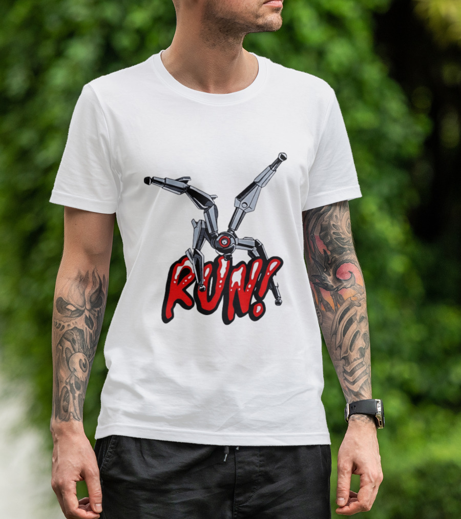 Robot Leaper ARC Raiders RUN Cyborg Invasion T-Shirt