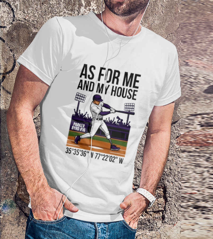 As For Me And My House Parker Byrd 2026 Baseball Coordinates T-Shirt