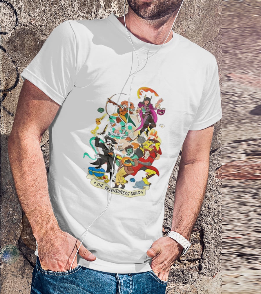 The Oxventurers Guild YouTube Outside Xbox Characters Adventure Fantasy T-Shirt