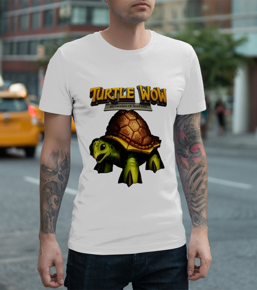 Turtle WoW Mysteries Of Azeroth Tortoise Adventure T-Shirt
