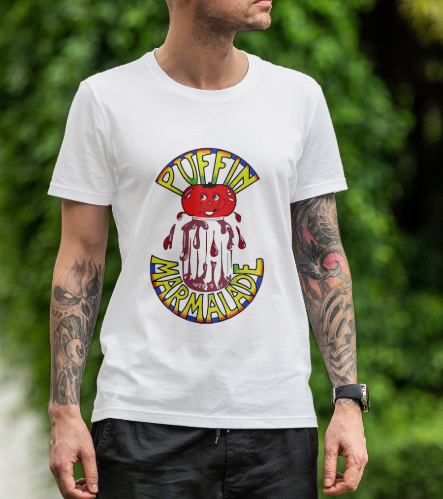 Puffin Marmelade Tomato Jam Zwei Asse Trumpfen Auf T-Shirt