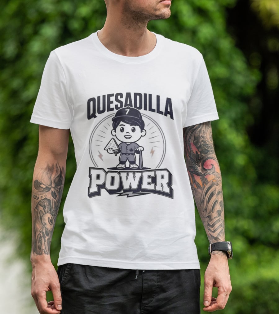 Quesadilla Power Kazuma Okamoto Chibi Toronto Blue Jays Baseball Fan T-Shirt
