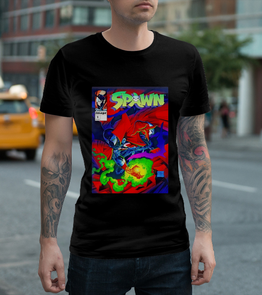 Spawn Image Comics May Issue 1 Albert Al Simmons 1992 T-Shirt