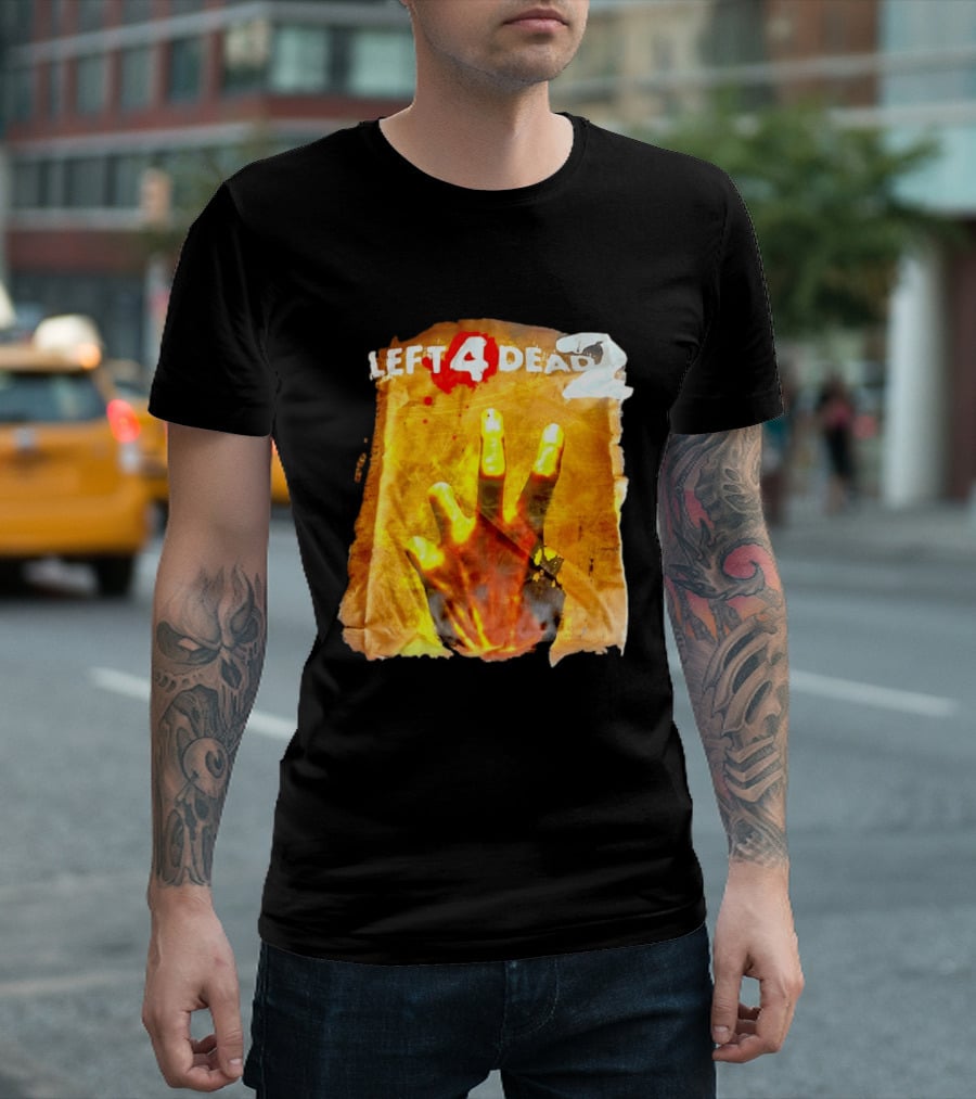 Left 4 Dead 2 Zombie Hand Iconic Horror Game T-Shirt