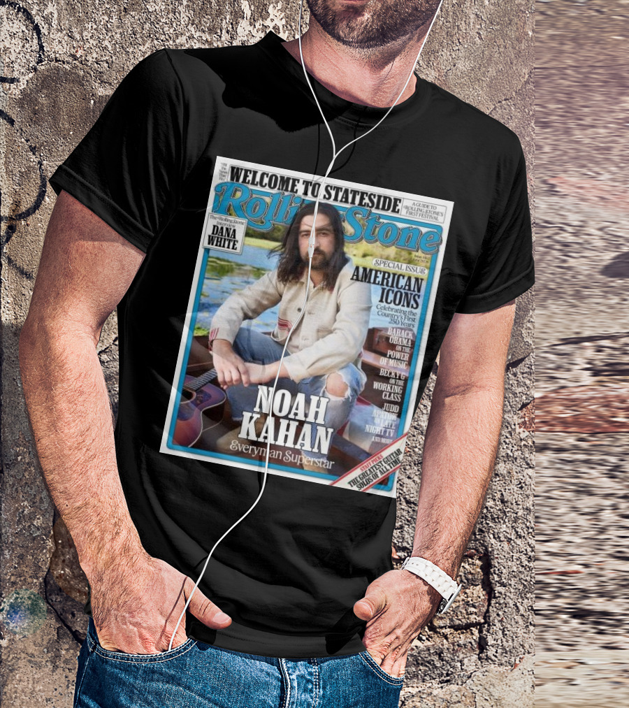 Welcome To Stateside Rolling Stone Noah Kahan Special Issue American Icons Everyman Superstar T-Shirt