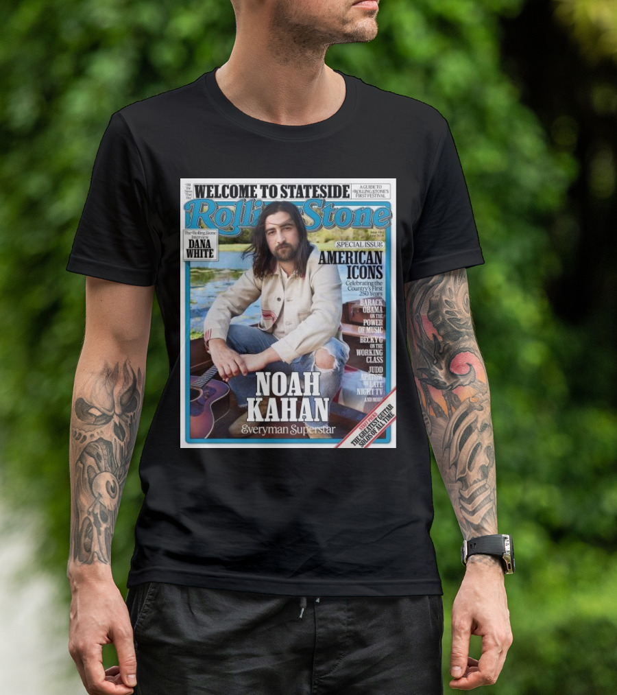 Welcome To Stateside Rolling Stone Noah Kahan Special Issue American Icons Everyman Superstar T-Shirt
