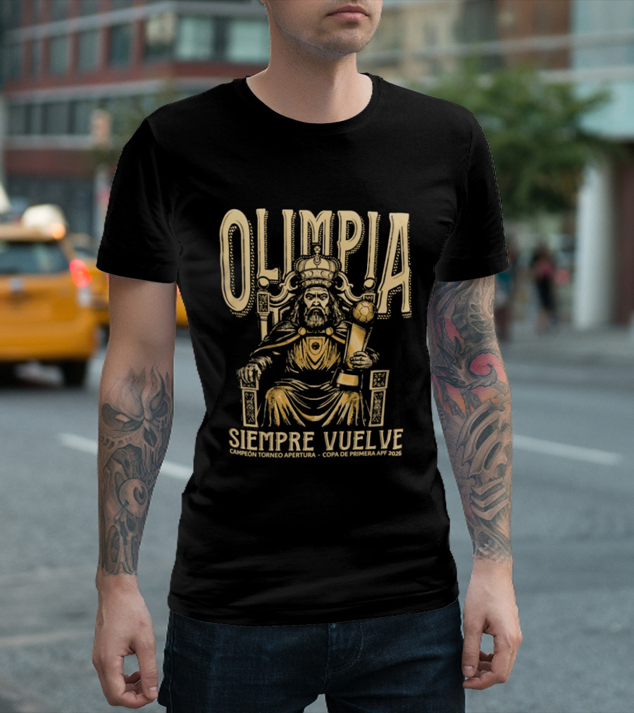 Olimpia Siempre Vuelve 48 Veces Campeón Copa 2026 T-Shirt