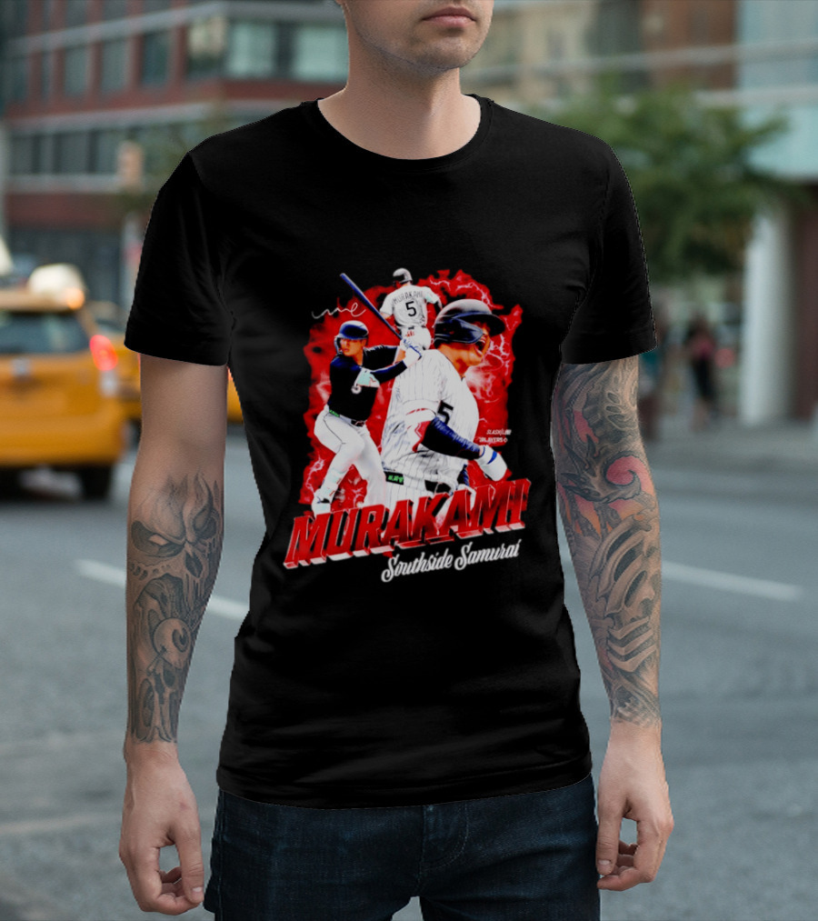 Munetaka Murakami Southside Samurai Baseball Players MLB Commendation T-Shirt