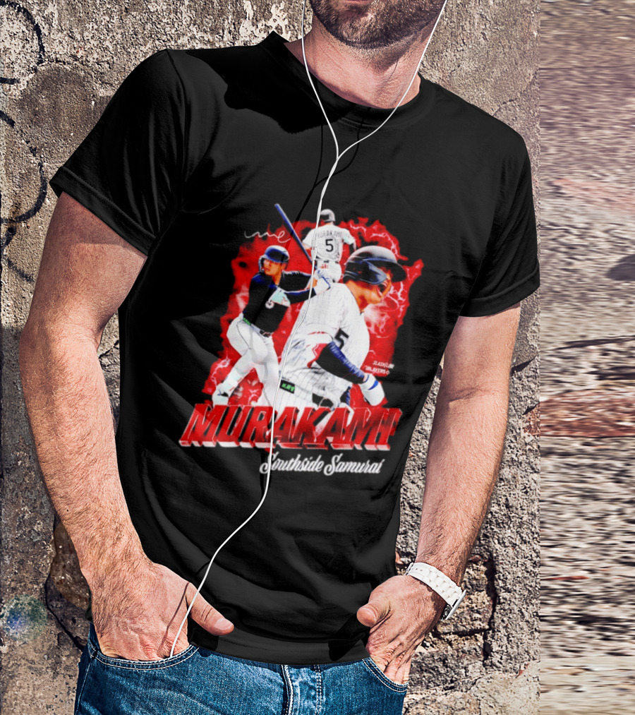 Munetaka Murakami Southside Samurai Baseball Players MLB Commendation T-Shirt