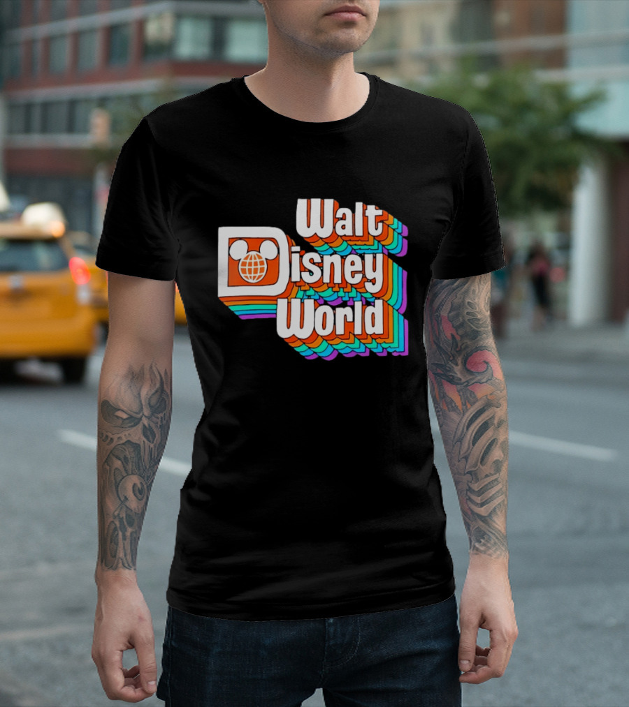 Walt Disney World Retro Rainbow Mickey Ears T-Shirt