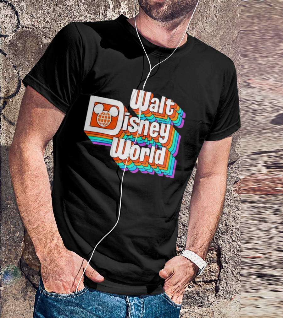 Walt Disney World Retro Rainbow Mickey Ears T-Shirt