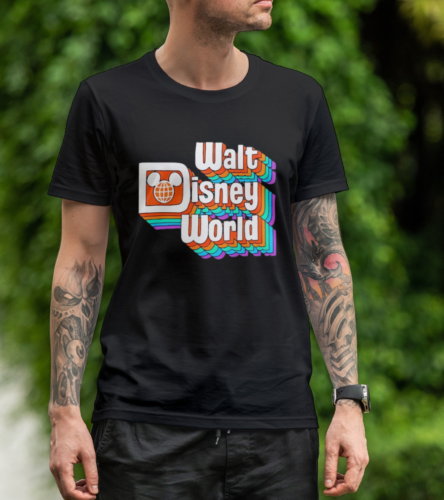 Walt Disney World Retro Rainbow Mickey Ears T-Shirt