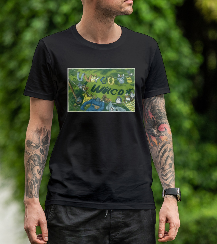 Wilco Oklahoma City OK 5 5 2026 Tour Birds And Clothesline T-Shirt