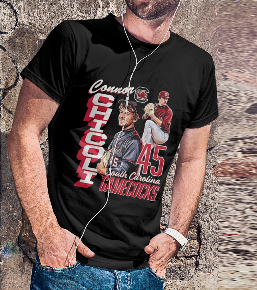Connor Chicoli 45 South Carolina Gamecocks T-Shirt