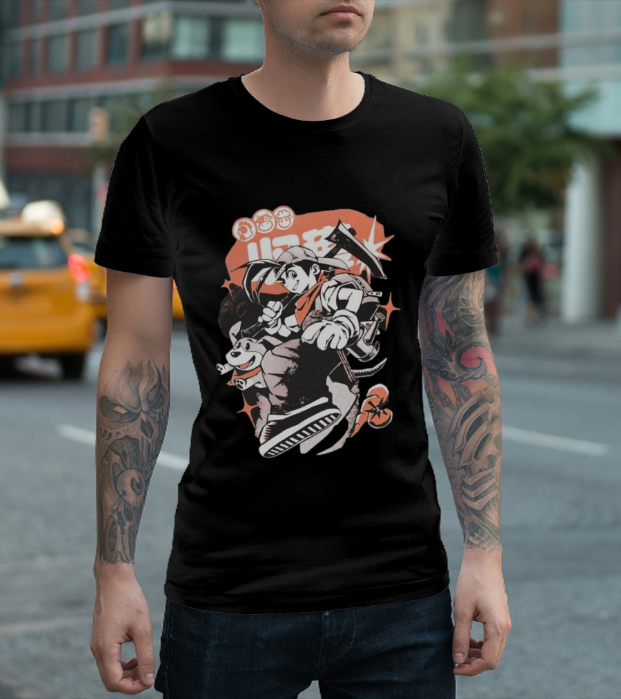 Harvest Moon Boy Adventure With Dog And Tools T-Shirt