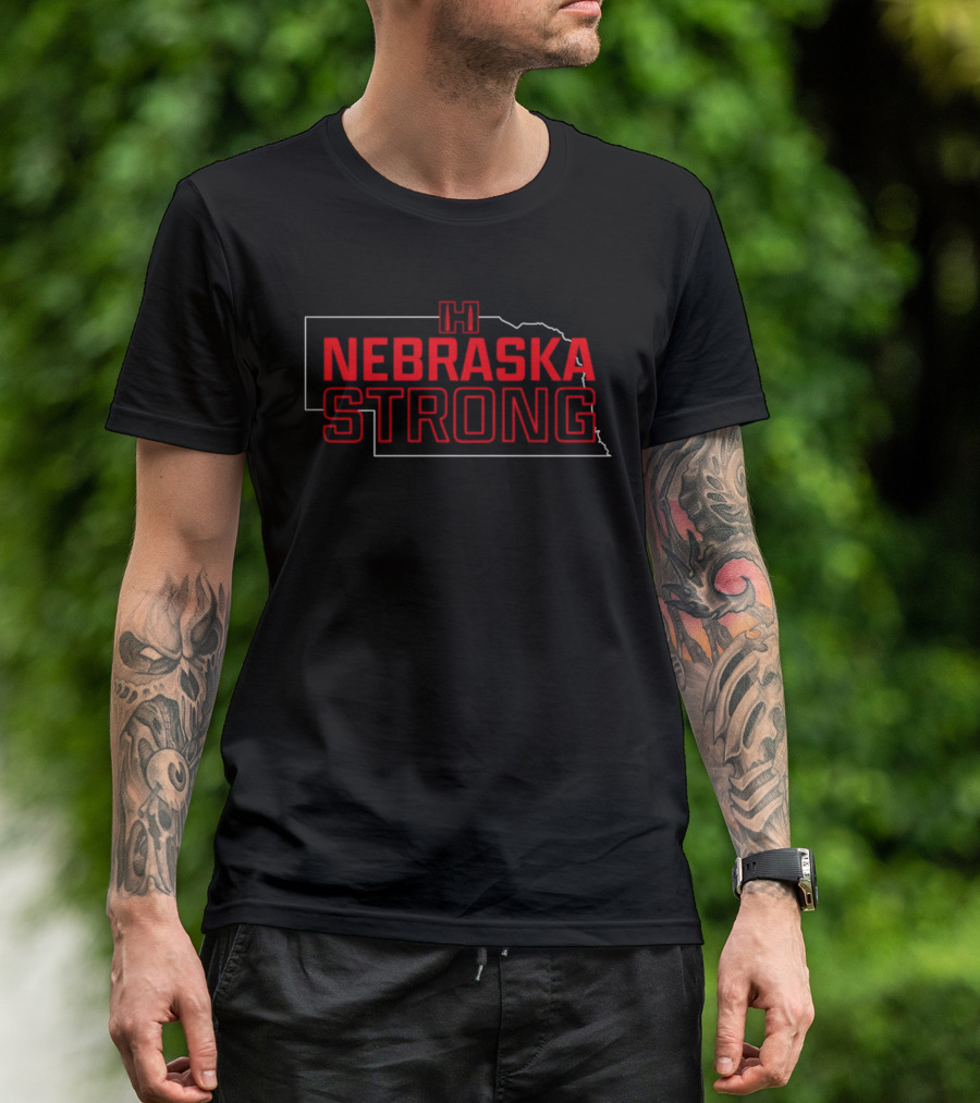 Nebraska Strong Wildfire Support Farmers Relief Aid T-Shirt