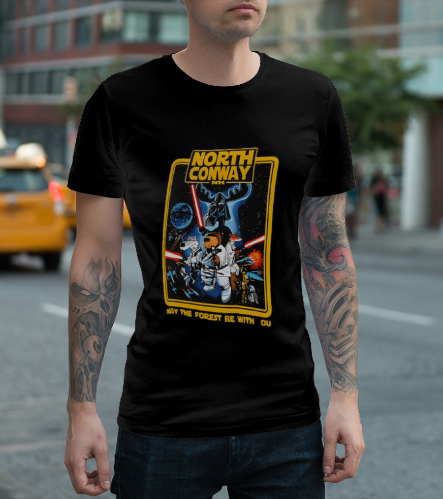 North Conway NH May The Forest Be With You Star Wars T-Shirt