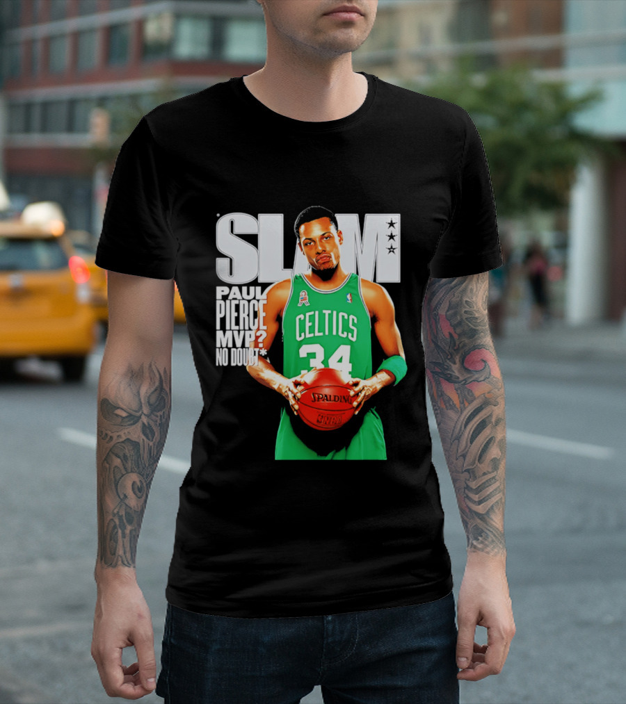 Paul Pierce Celtics 34 MVP No Doubt Slam T-Shirt