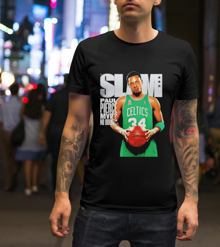 Paul Pierce Celtics 34 MVP No Doubt Slam T-Shirt